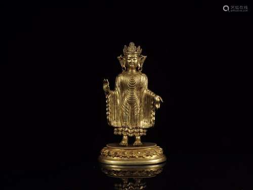 : gold an ancient name for sandalwood Buddha statuesSize: 13...