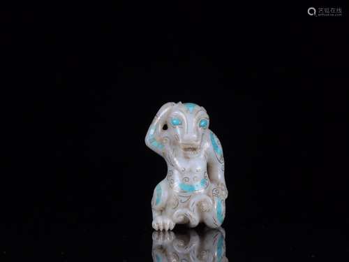 : ancient jade benevolent furnishing articlesSize: 3.3 cm wi...