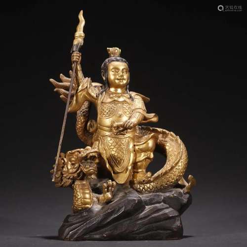 A Fine Gilt-bronze Figure of Buddha