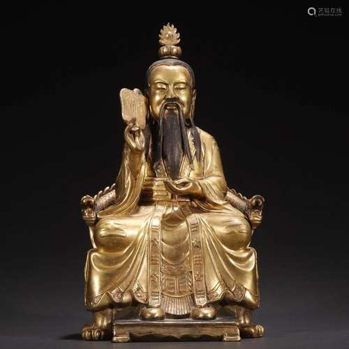 A Fine Gilt-bronze Figure of Buddha