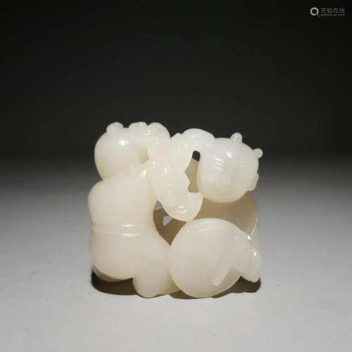 A Fine Carved Jade Ornament