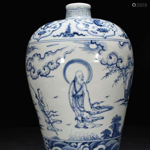 Tianshun blue to visit xian character mei bottles of 32 * 18...