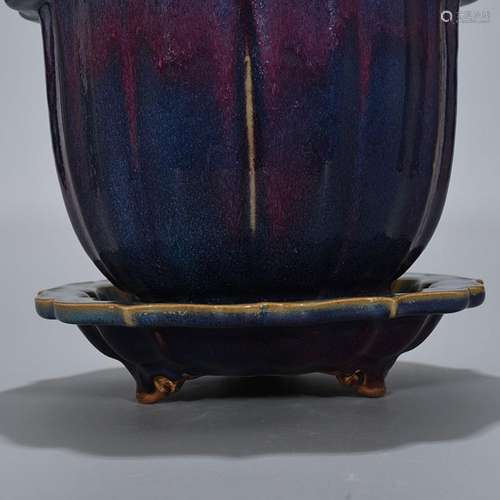 Pa model inrose violet glaze kwai flowerpot 23 * 26 cm