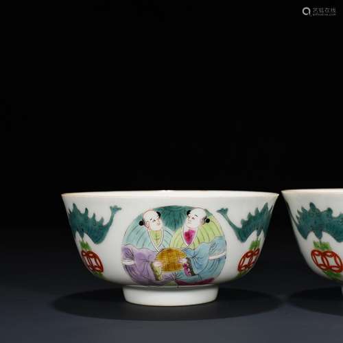 Pastel and two fairy bowl 6 cm * 11 characters