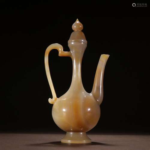 A Rare Agate Ewer