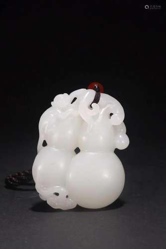 A Fine Hetian White Jade Pendant