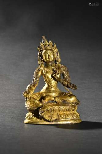 A Fine Gilt-bronze Figure of Buddha