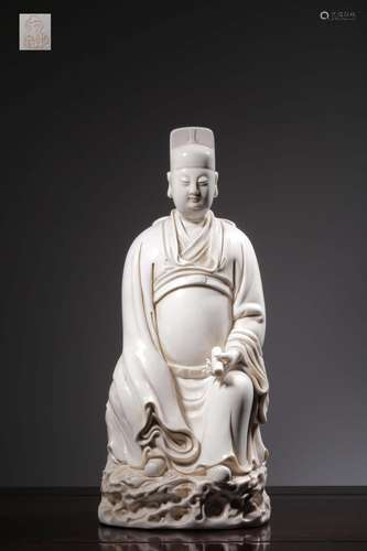 "He Chaozong" dehua white porcelain wenchang jun&#...