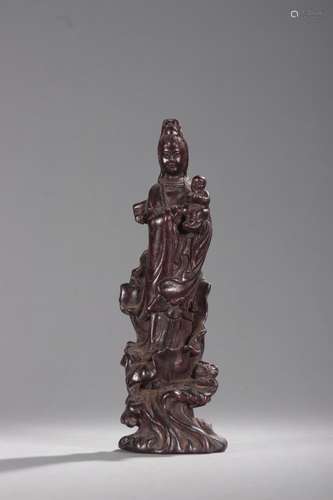 - lobular rosewood Zi guanyin furnishing articlesSpecificati...