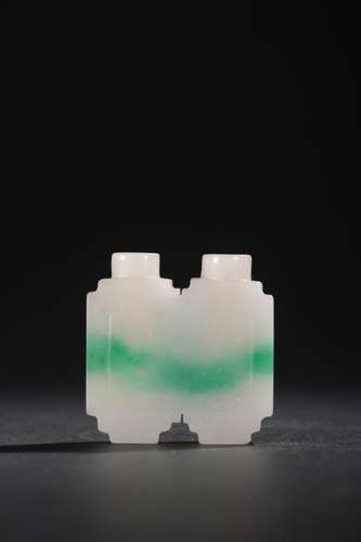 - jade double snuff bottlesSpecification: 4.6 cm long and 4....