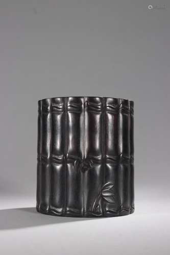 "Four brush pot - rosewood" bamboo"Specificat...