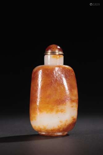 - the original rock of hetian jade seed makings snuff bottle...