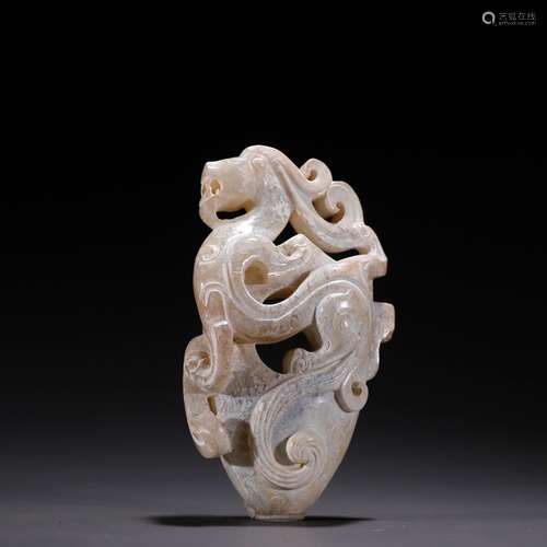 Ancient jade longnu heart pageSpecification: high 9.6 5.7 2....