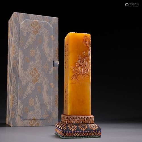 Stories of field-yellow stone seal · Huang Shiling modelSpec...