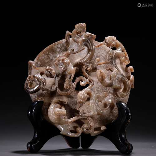 Ancient jade carving, jadeSpecification: long and 14.5 13.7 ...