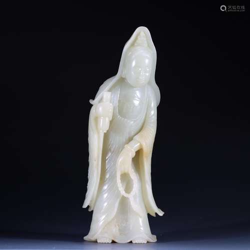 : hetian jade seed makings guanyin furnishing articlesSpecif...