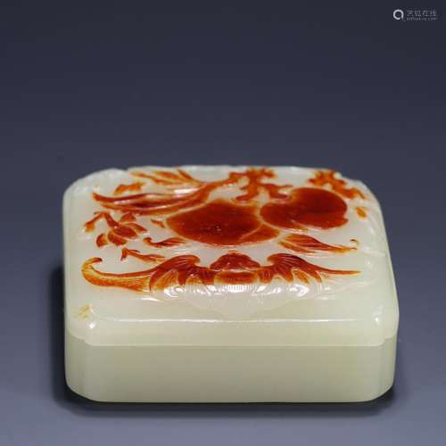 : hetian jade live long and proper cover boxSpecification: 7...