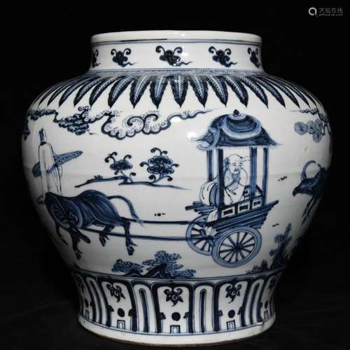 Lao tze travel character canister, 31 cm diameter 34 cm high...