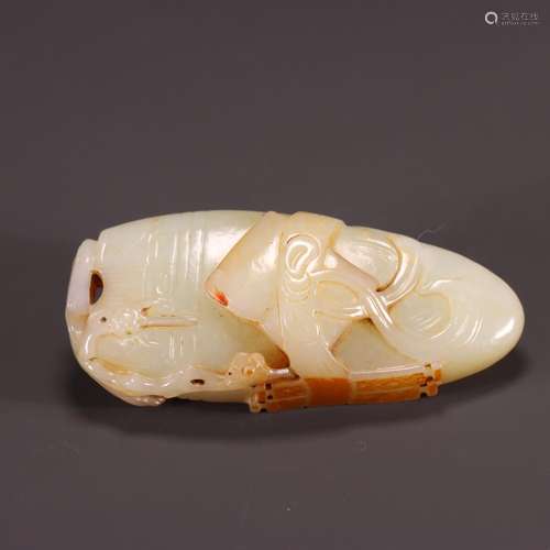 : hetian jade carving "piano, chess, calligraphy and pa...