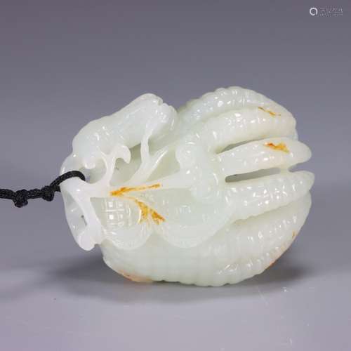 : hetian jade bergamot playSize: 5.8 cm long, 5 cm wide3.2 c...