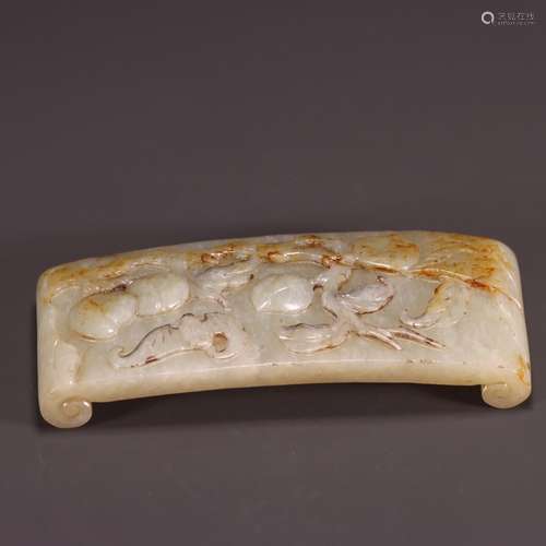 Bed: hetian jade "live long and proper" inkSize: 1...