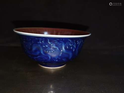 Greatness auspicious field bottom, a pair of single glaze hi...