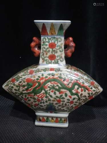 , hand-painted color fan bottles of a pair