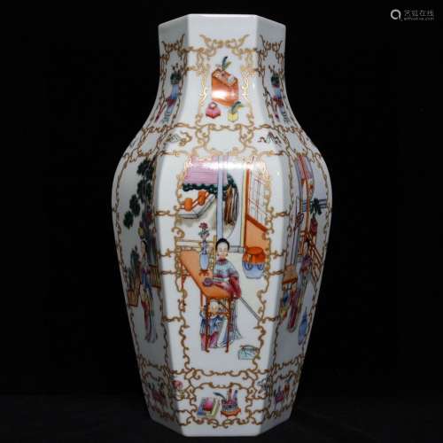 Thepastel paint ladies belt figure vase19 high 40 diameterTo...