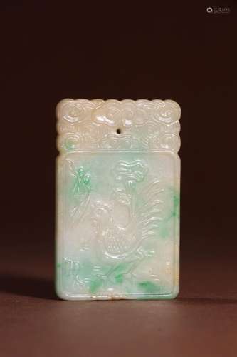 : jade zodiac chicken linesSize: 3.3 cm long, 0.6 cm wide, 5...