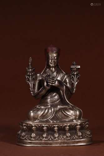 : silver sakya guru like TibetSize: 9.8 cm long, 7.5 cm wide...