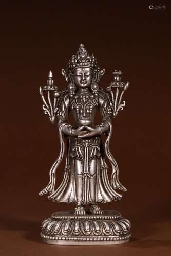 : like silver manjusri bodhisattvaSize: 8.3 cm long, 6.1 cm ...