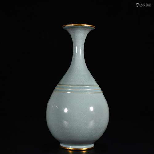 Dazzle your kiln azure glaze wen okho spring bottle (chisel ...