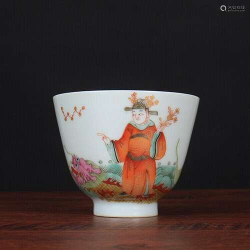 Chinese Famille Rose Porcelain Hand Painted Figure Painting ...