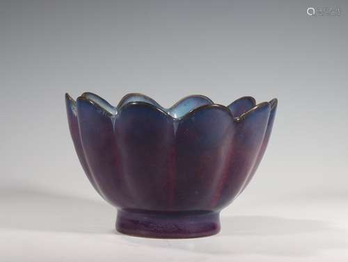 , rose violet lotus bowlSize, 11 x18. 5 cm