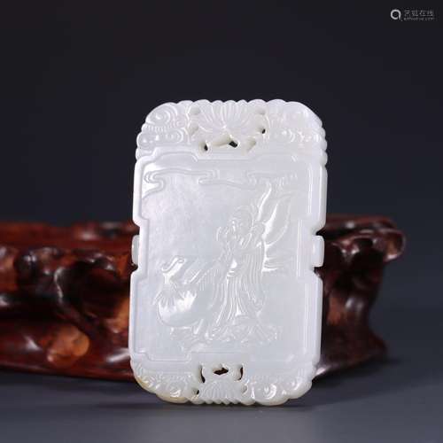 Hetian jade fairy play chicken accessories6.8 cm long, 4.3 c...