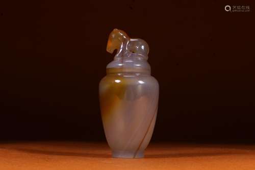 agate bottleSize: 4.1 * 8.7 cm weighs 80 g.