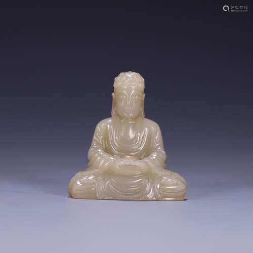 Hetian jade Buddha Buddha carved pieces, size: 5.2 * * * * 4...