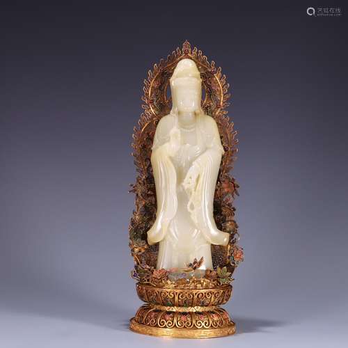 of hetian jade inlaid gold filaments male sound like, hetian...