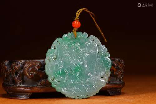 jade antique g her figureSize: 5.4 * 0.5 cm 36 g.