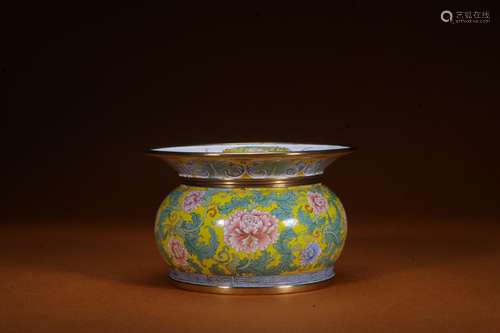 Back: the colored enamel jar flower grain dSize: 11.7 * 7.4 ...