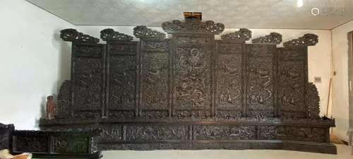 Rosewood large screen long 8 meters high, 3.8 meters high re...