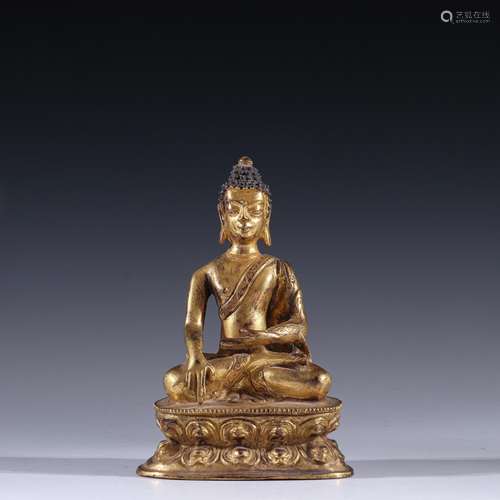 Copper and gold Buddha had statuesSpecification: high 14 cm ...