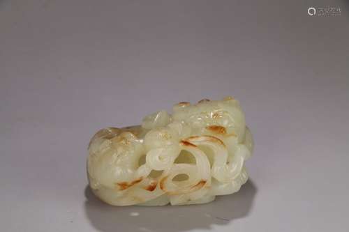 Hetian jade "a surname" less furnishing articlesSp...