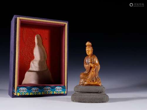 Field-yellow stone avalokitesvara furnishing articlesSpecifi...