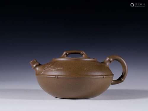 Purple bamboo teapot by handSpecification: high 6.2 14.4 cal...