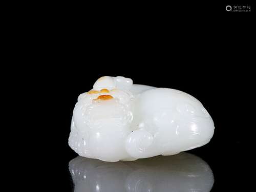 Hetian jade the mythical wild animal to piecesSpecification:...