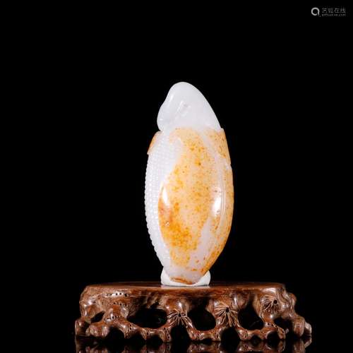 Hetian jade corn the original stoneSpecification: high 11.2 ...