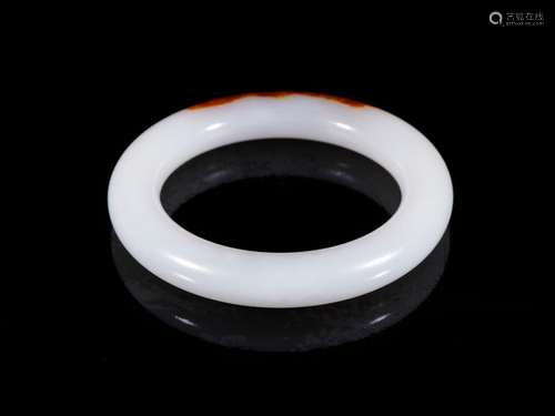 Hetian jade article round braceletSpecification: a coarse di...