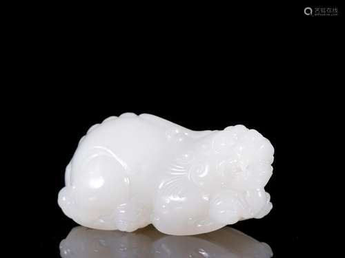 Hetian jade the mythical wild animal to piecesSpecification:...