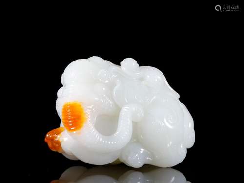 Hetian jade seal hou worship in furnishing articlesSpecifica...